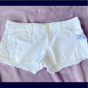 Womens white shorts American Eagle